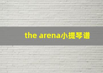 the arena小提琴谱